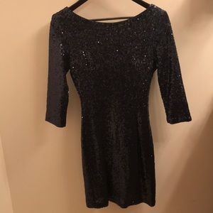 Navy sequins dress